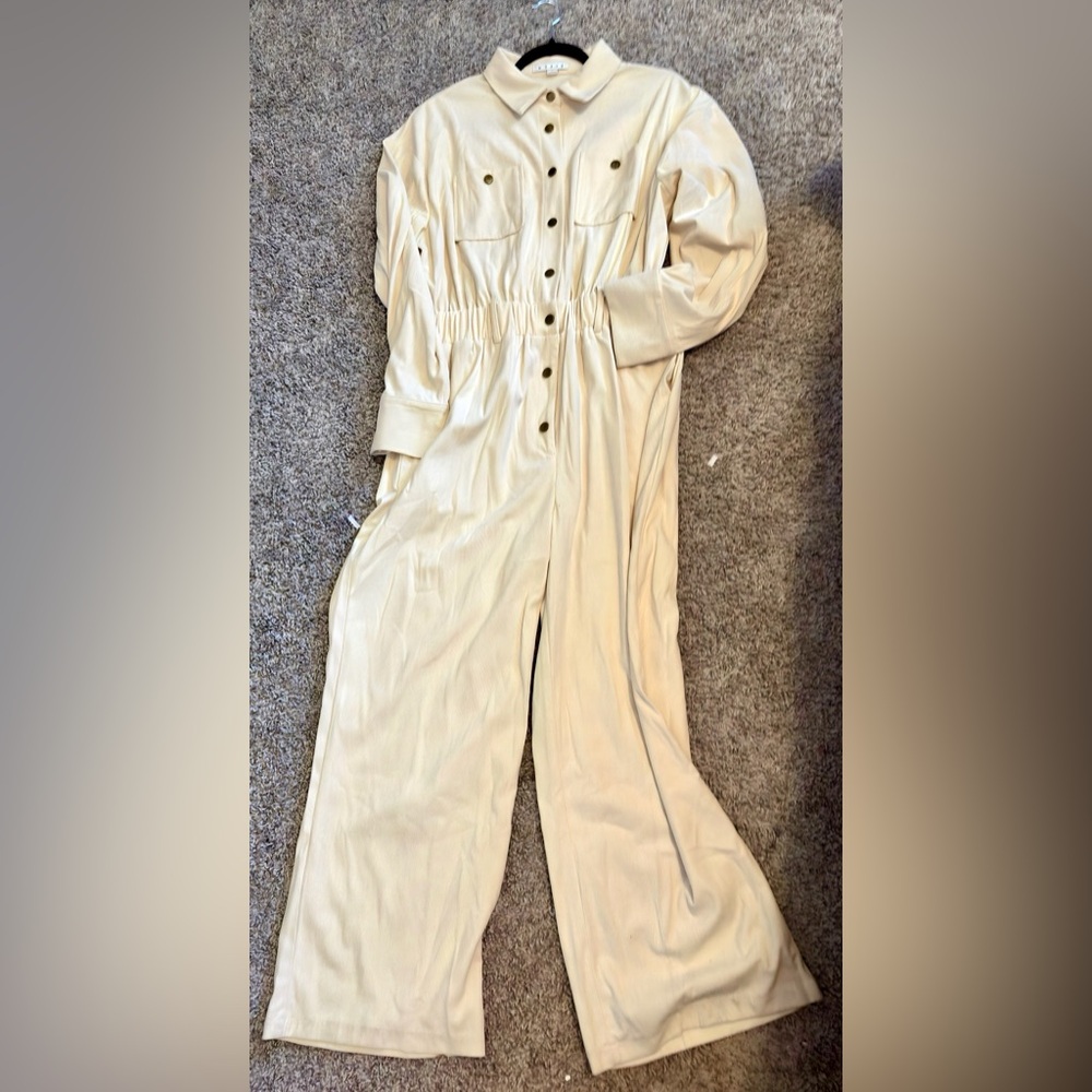 EUC HYFVE Corduroy Jumpsuit Size Large